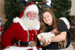 Santa at the NICU PICU 2024