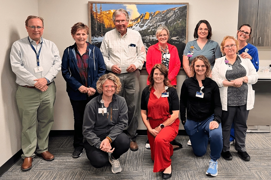 Dr. Robert Clary receives first Buffalo Pin at the Logan Health Hi-Line facilities as Guiding Gratitude expands regionally