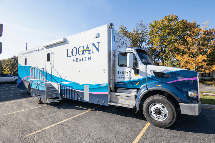Mobile mammography bus