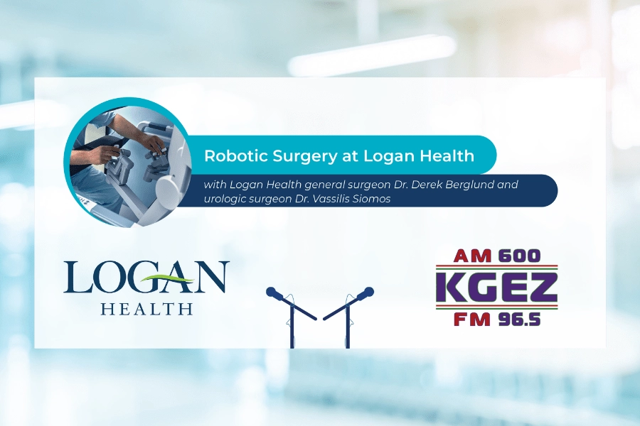 Listen: Logan Health surgeons Dr. Derek Berglund and Dr. Vassilis Siomos explain robotic surgery with KGEZ