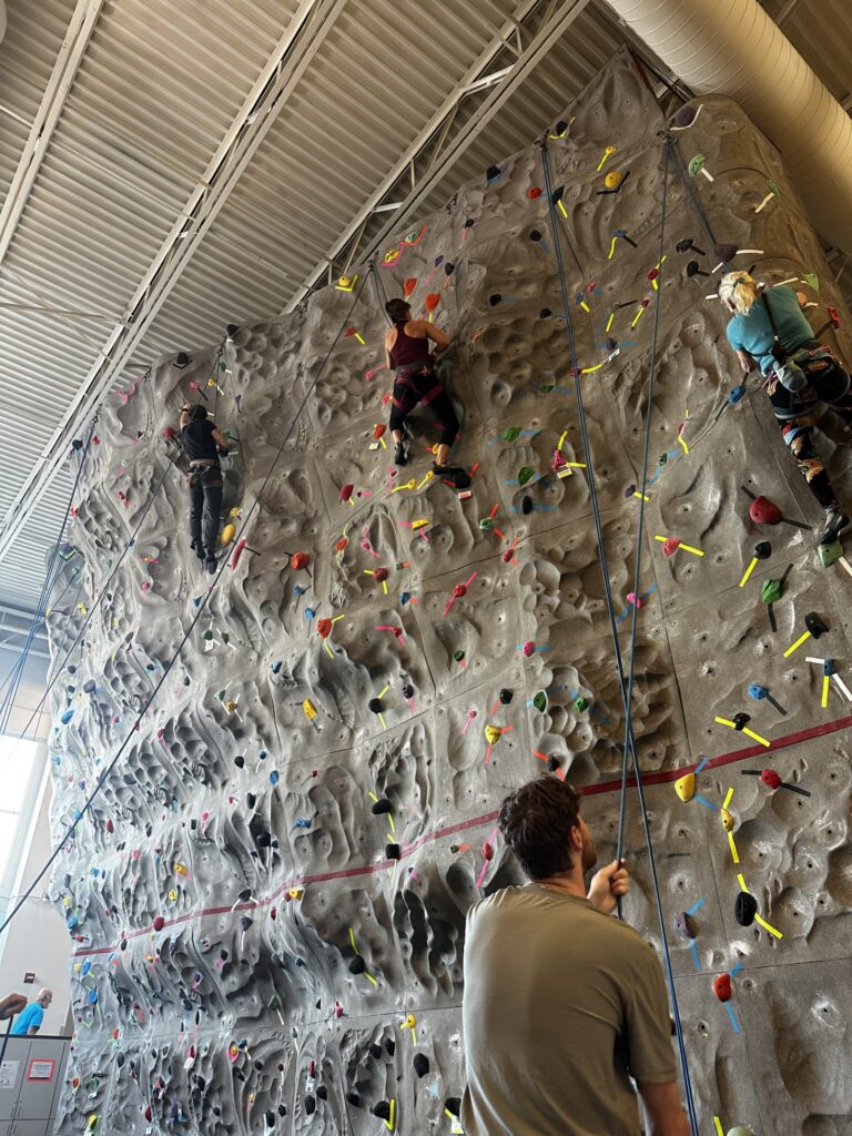 Logan Health Medical Fitness Center climbing wall
