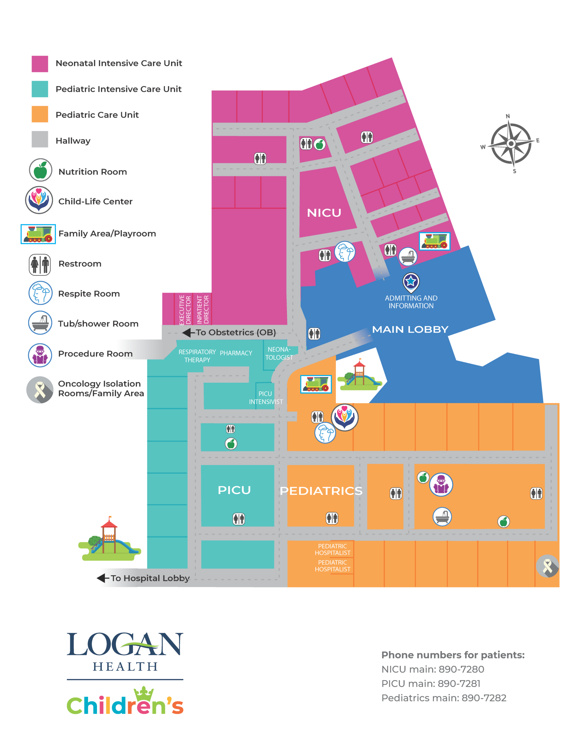 Logan Health Children's Map