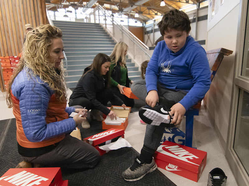 Logan Health’s Kids on the Rise Program Provides over 600 Pairs of New Shoes to Local Youth