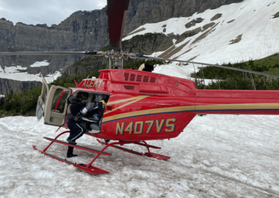 ALERT at Iceburg Lake with patient