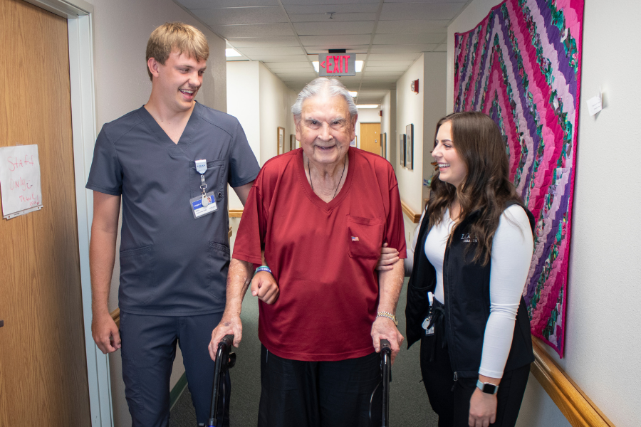 Shelby Assisted Living - assisting patient