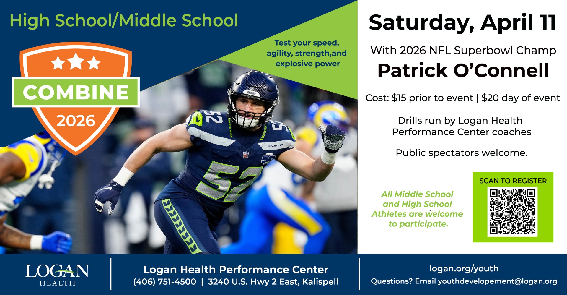 Combine 2026 with Superbowl Champ Patrick O'Connell